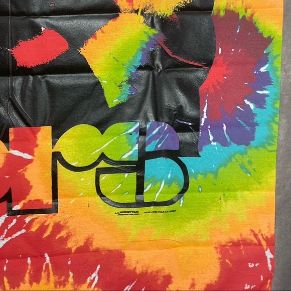 “DOORS” Jim Morrison SunBurst Tye-Dye Fabric Wall Hanging NWT - Picture 5 of 11